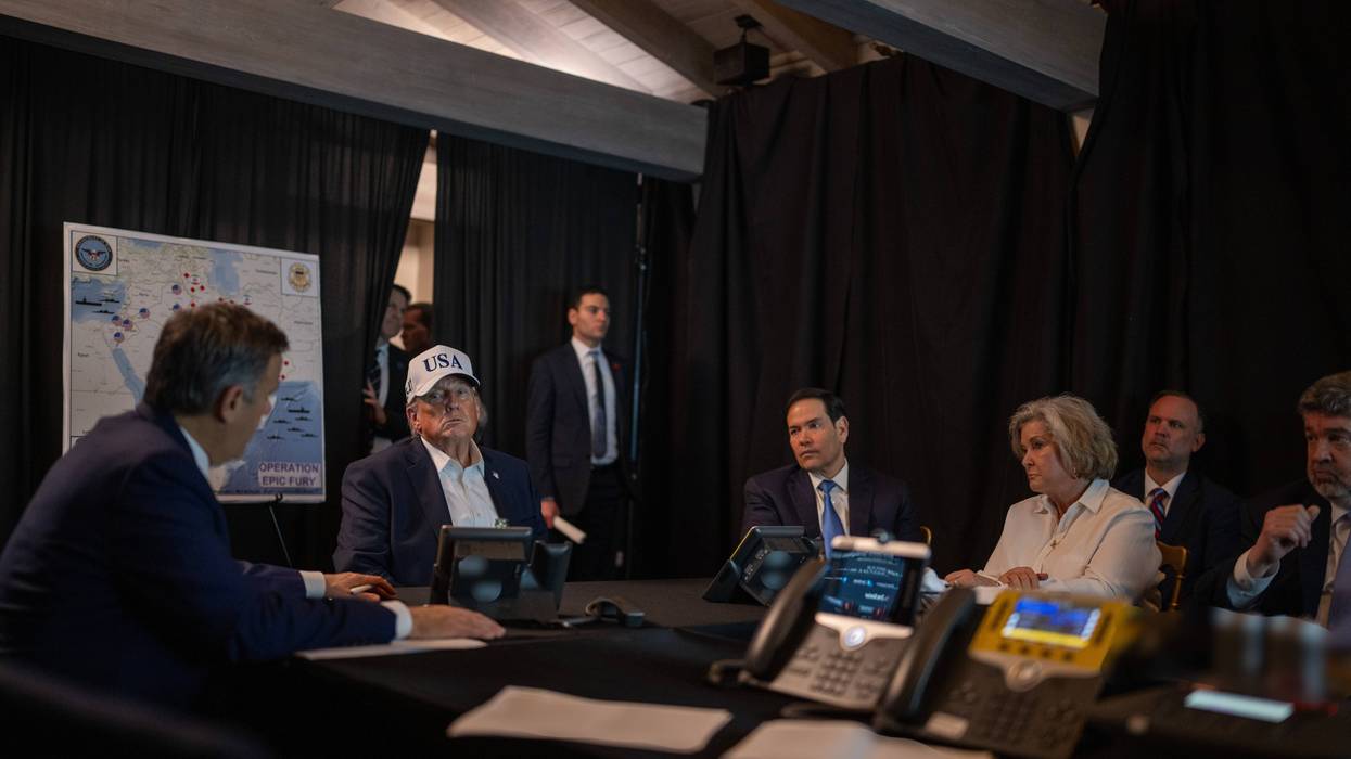 President Donald Trump oversees Iran assault