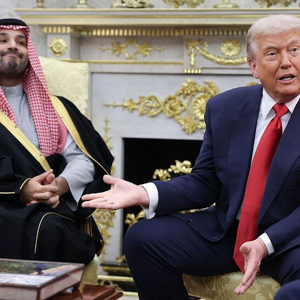 Trump Threatens ABC’s Broadcast License Again After Reporter Questions Saudi Crown Prince About Khashoggi Murder