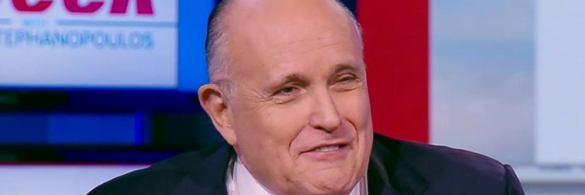 Rudy Goes Big for Tyranny: Says Trump 'Probably Does' Have Power to Pardon Himself