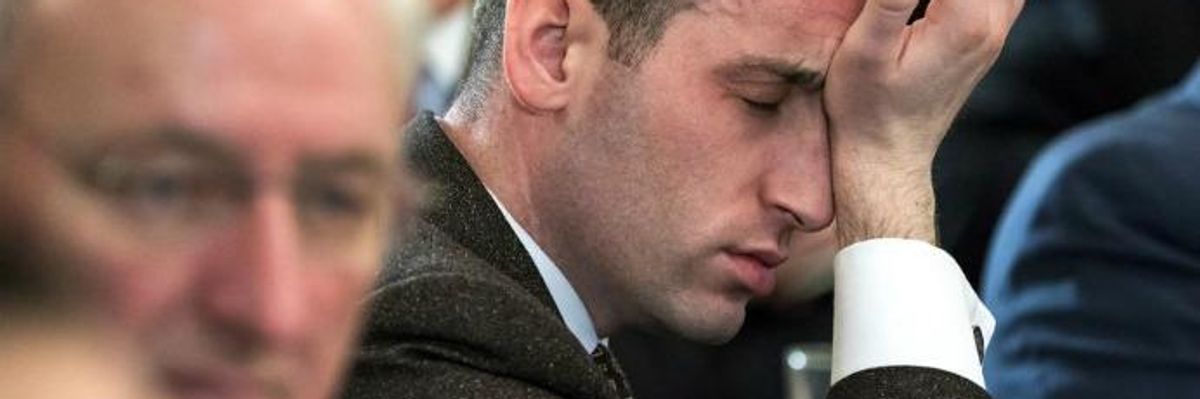 Stephen Miller Can't Be Bothered to Stay Awake During Meeting About School Shootings