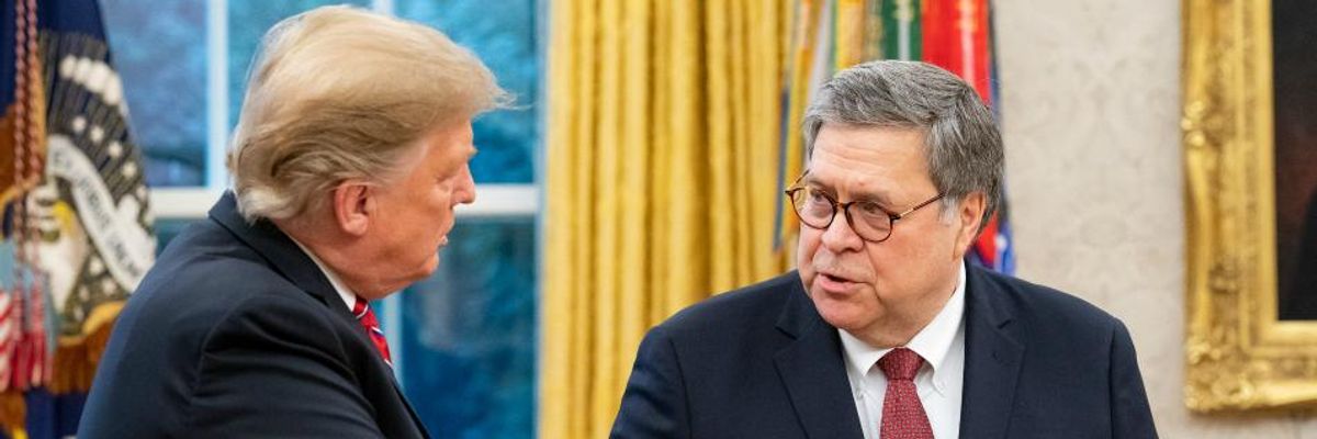 'This Kind of Obstruction Is Dangerous': Ahead of Barr Contempt Vote, DOJ Threatens Executive Privilege to Block Full Mueller Report
