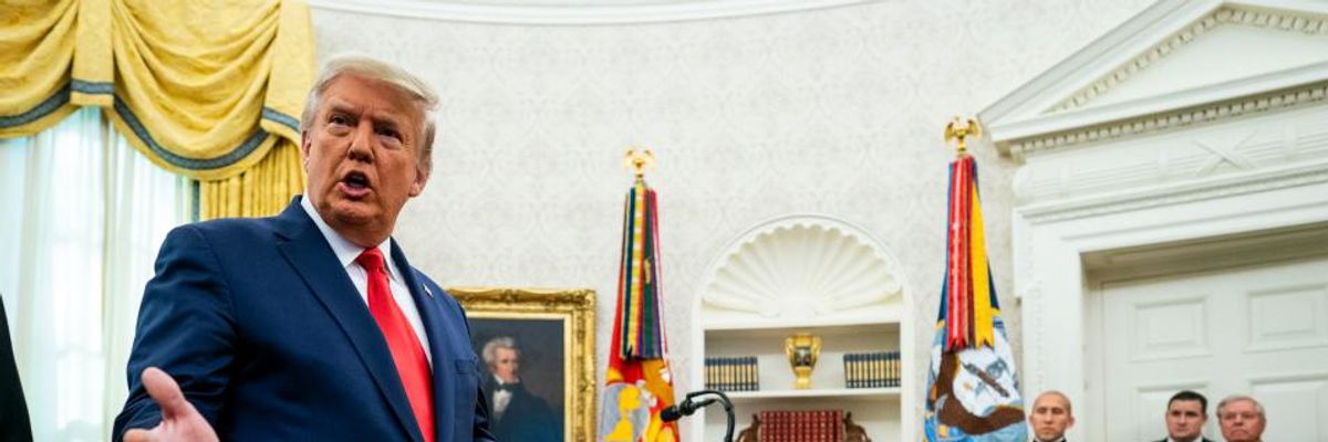 Trump--Consumed With 'Narcissistic Crusade' Over Election Loss--Slammed for Silence on Surging Pandemic