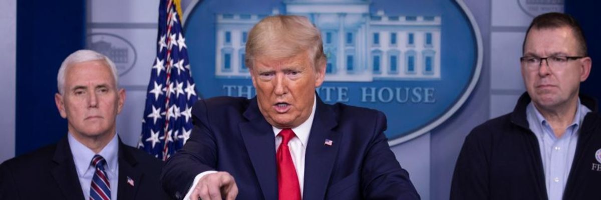 'Going to Get Millions of People Killed': In All-Caps Tweet, Trump Again Undermines Expert Warnings on Coronavirus