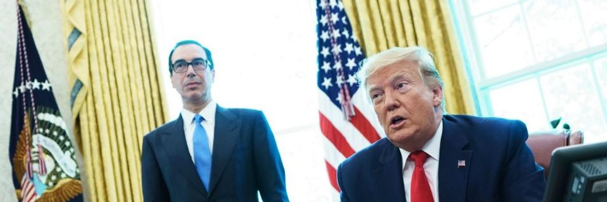 Amid Climate Crisis and Raging Pandemic, Trump Blasted for 'Morally Bankrupt' Multibillion-Dollar Big Oil Bailout