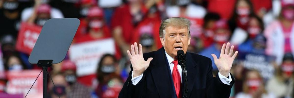 Trump Says He Is 'Counting on the Federal Court System' to Declare Winner on Election Night--Before Many Ballots Are Tallied