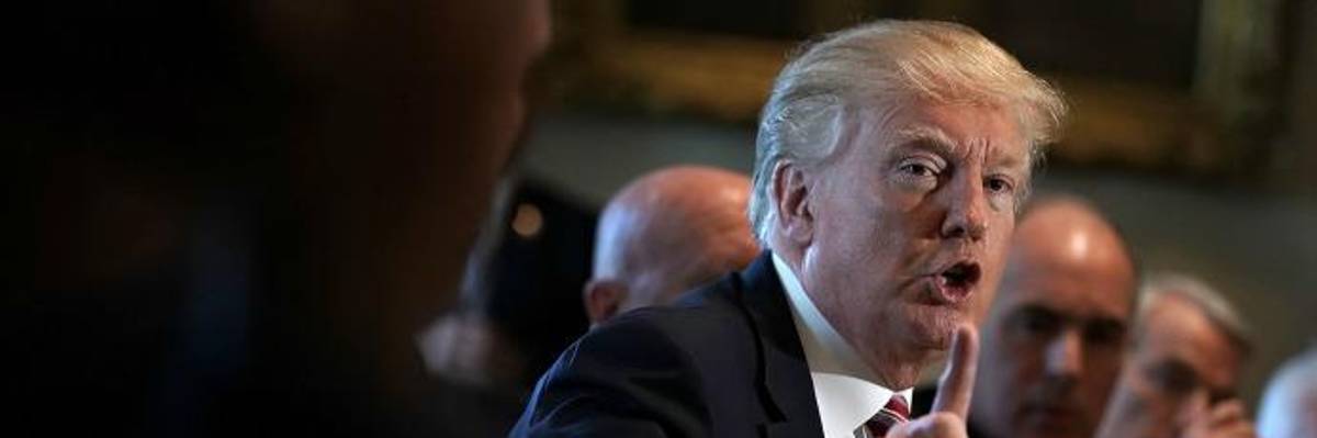 After Series of Controversial Remarks, Trump Refuses to Take Questions About Domestic Violence