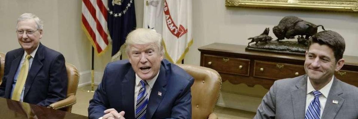 Trump 'Temper Tantrum' Continues: Tells McConnell to 'Go Nuclear' or Shutdown Will 'Last Very Long Time'