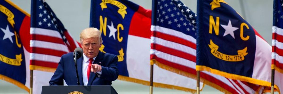 'The President Just Committed a Felony': Trump Tells NC Residents to Vote Twice, Openly Encouraging Voter Fraud