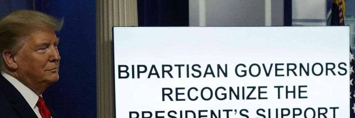 'Propaganda Aired at Taxpayer Expense': Trump Uses Coronavirus Briefing to Play Campaign-Style Clip Attacking Media