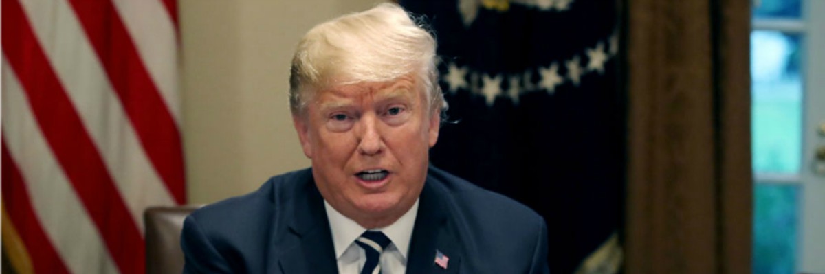 Trump Insists Putting Word Into Helsinki Transcript That He Absolutely Didn't Say "Probably Clarifies Things Pretty Good"