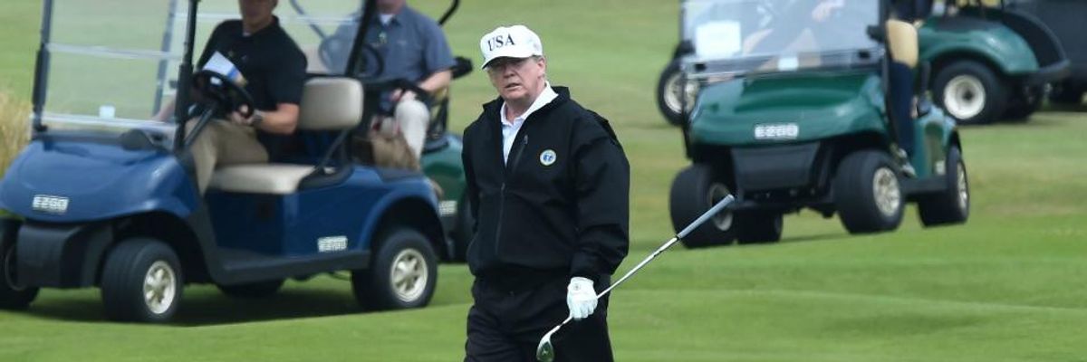 House Democrats Threaten to Subpoena Pentagon After Report Exposes Trump Deal With Scotland Airport