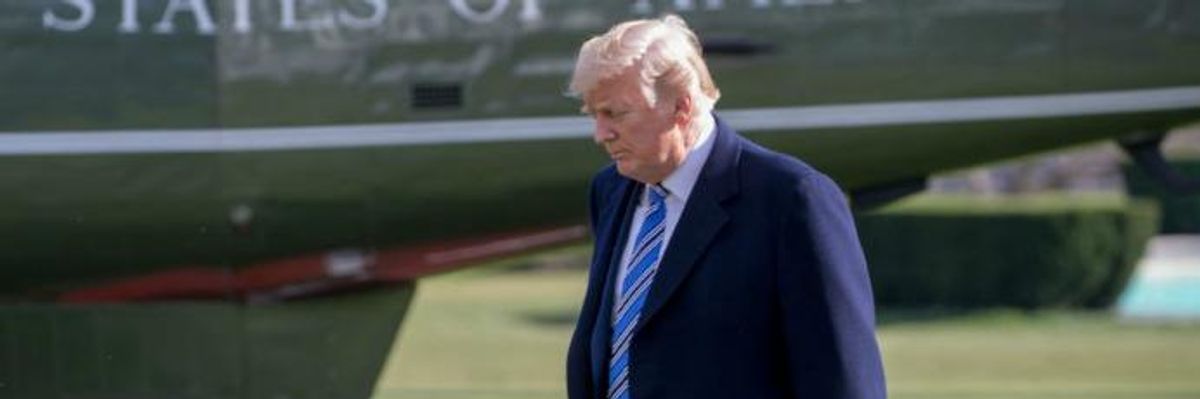 Coward-in-Chief: Trump Watches Gun March From Mar-A-Lago, "60 Minutes" From White House
