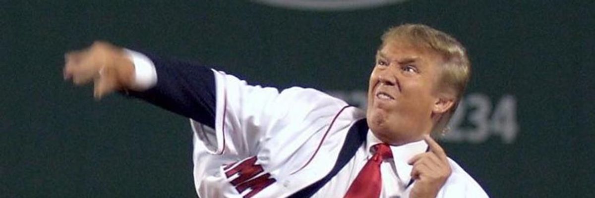 Trump Doesn't Have the Balls To Throw Out the First Pitch at the World Series