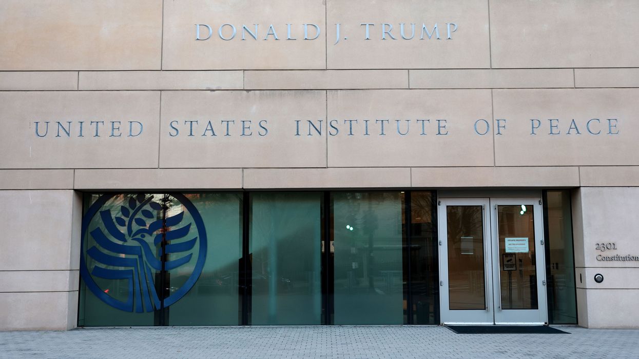 President Donald Trumps Name Added To The US Institute of Peace Building
