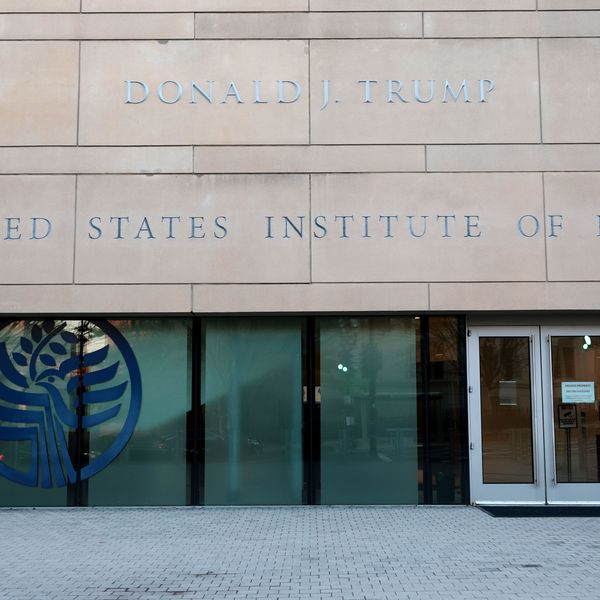President Donald Trumps Name Added To The US Institute of Peace Building