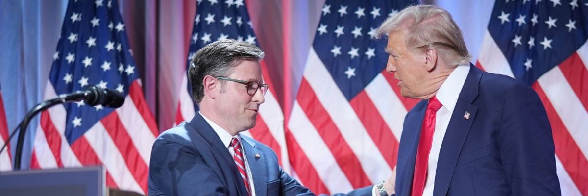 President-elect Donald Trump and House Speaker Mike Johnson