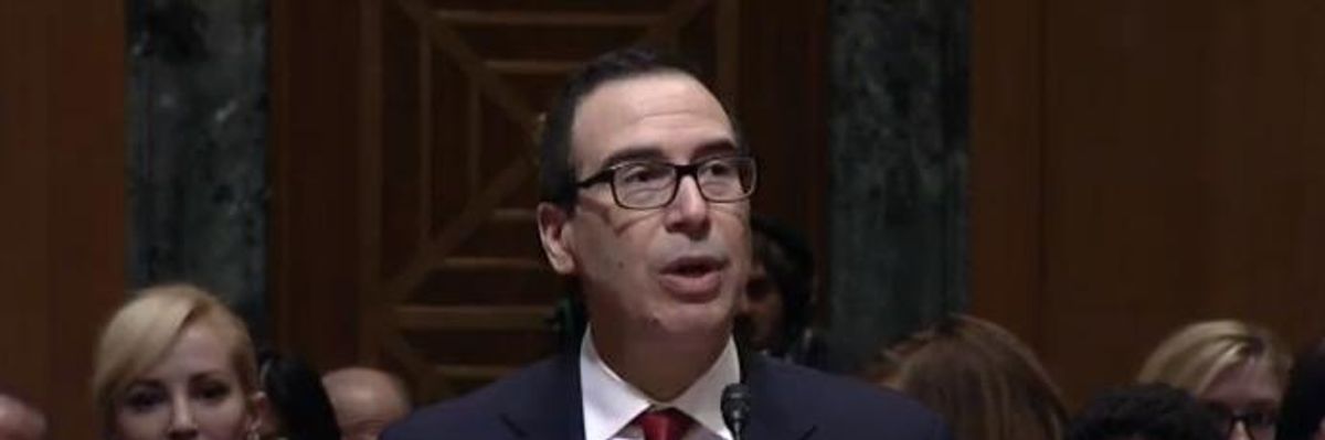 Treasury Nominee Will Have to Answer for 'Grinding Families Into Dirt'