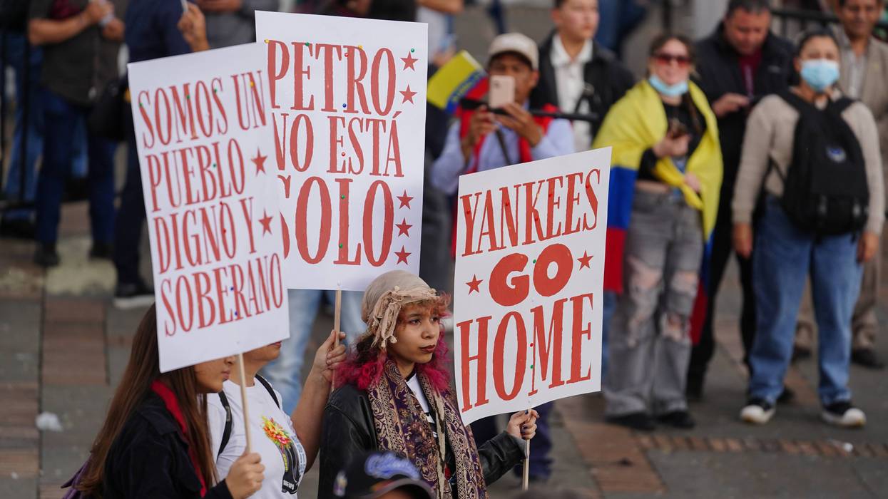 President Gustavo Petro Convenes A Protest Against Donald Trump