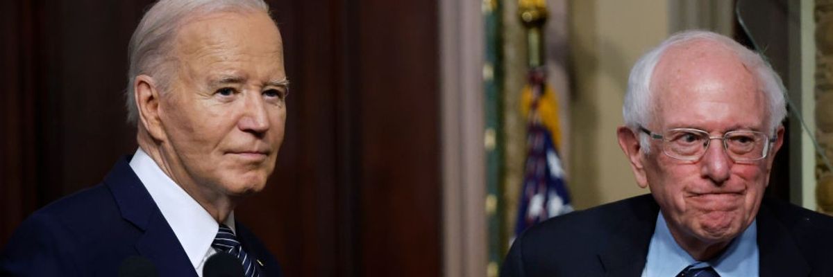 President Joe Biden and Sen. Bernie Sanders