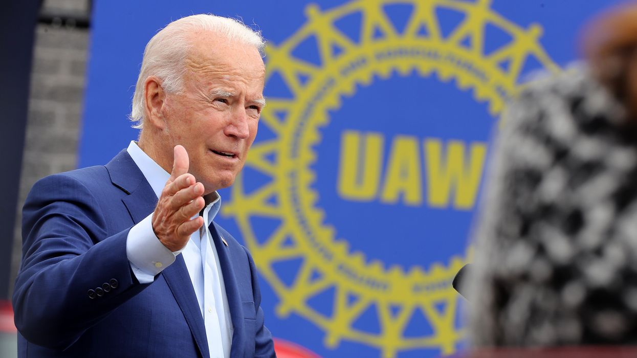 President Joe Biden campaigns at UAW