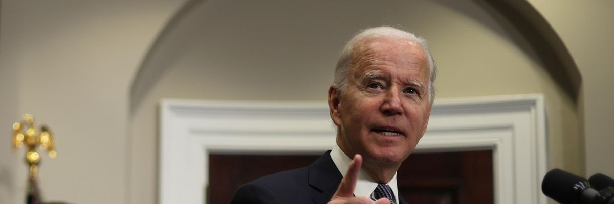 President Joe Biden delivers a speech