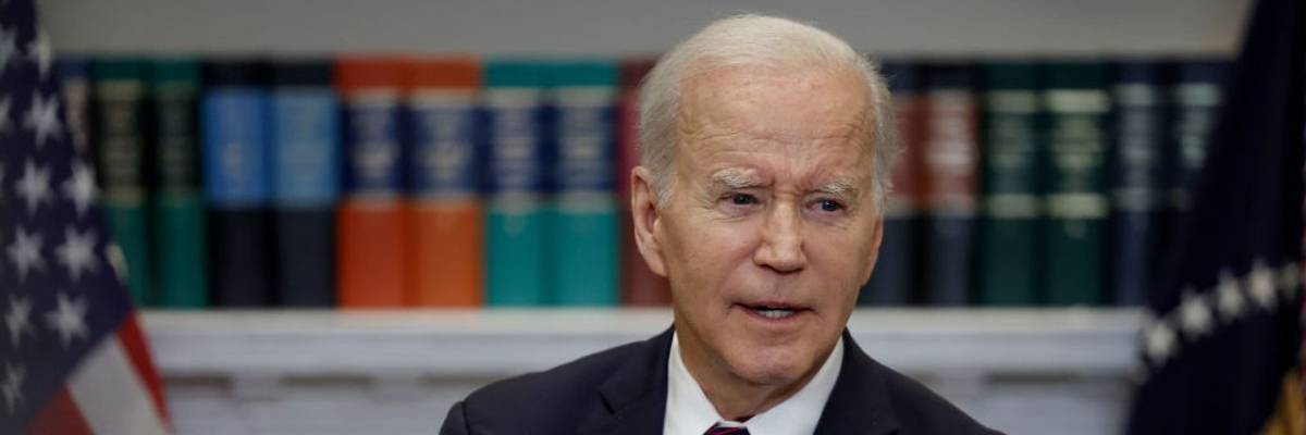 President Joe Biden delivers remarks on the debt ceiling at the White House
