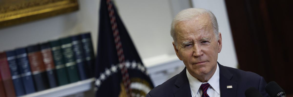 President Joe Biden delivers remarks on the debt ceiling at the White House