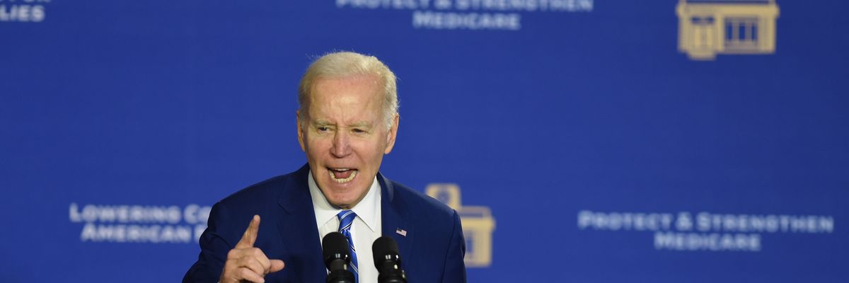 President Joe Biden discusses his plan to strengthen Medicare