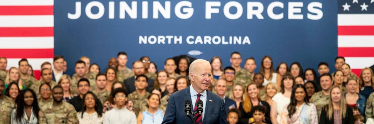President Joe Biden in North Carolina.