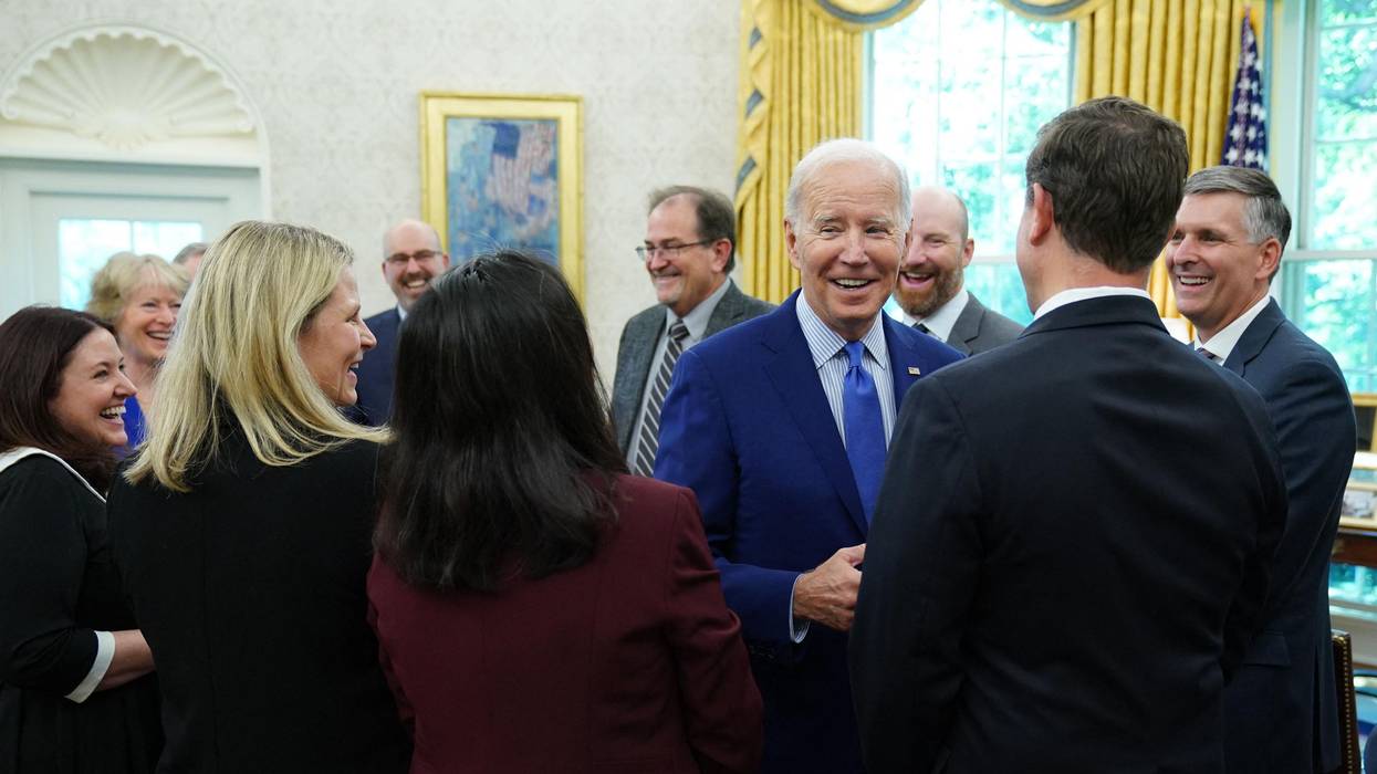 President Joe Biden meets with rail union and company negotiators