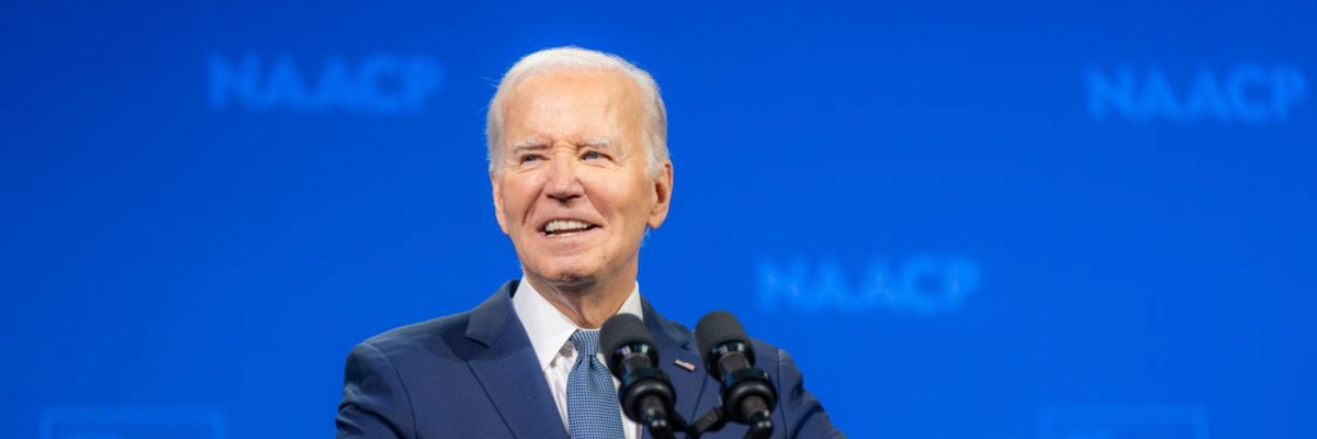 President Joe Biden speaks at an NAACP event