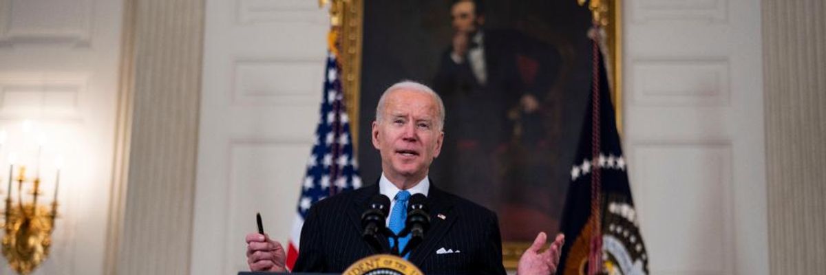 'Madness': In Cave to Right-Wing Dems, Biden Agrees to Further Limit Eligibility for Direct Payments