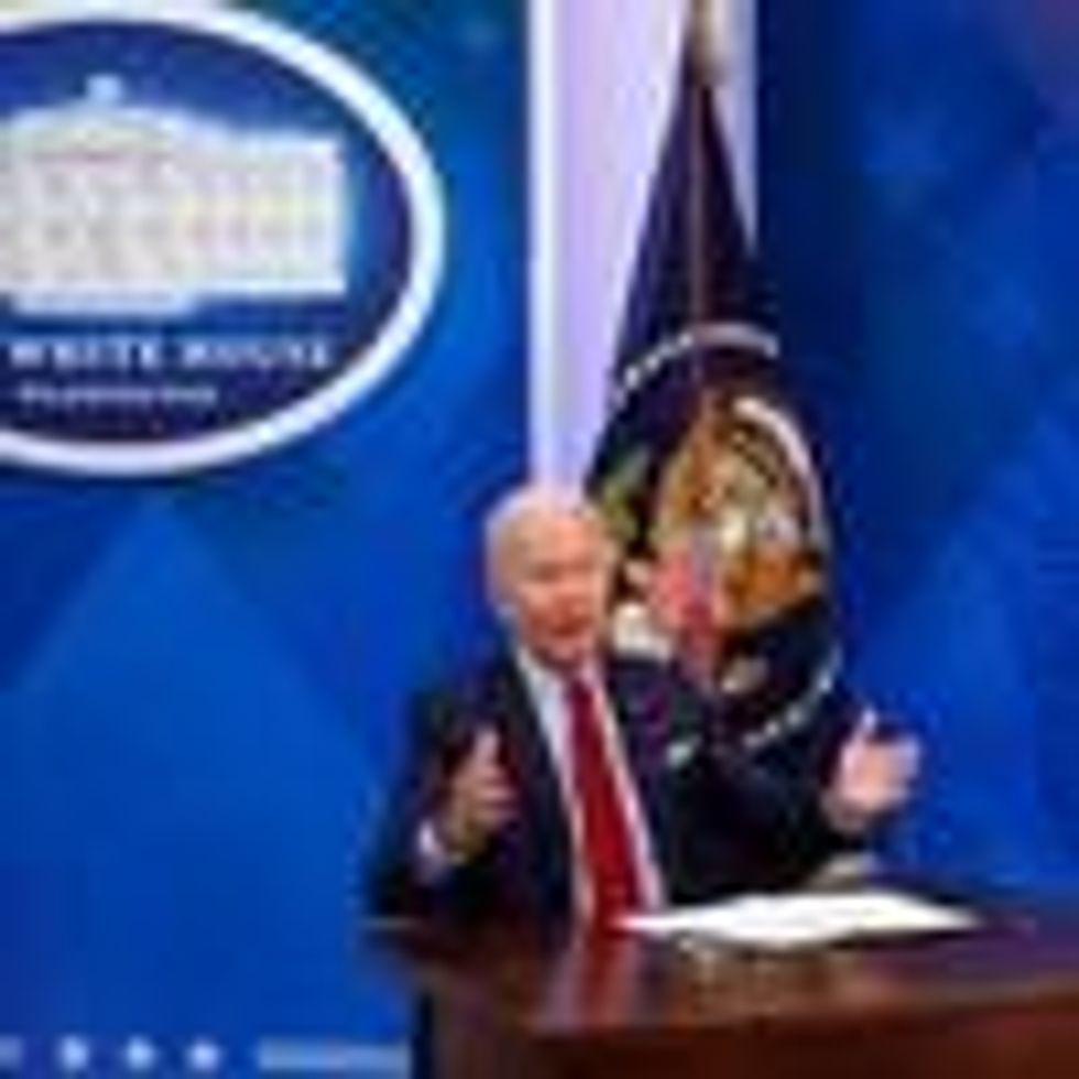 President Joe Biden speaks to governors