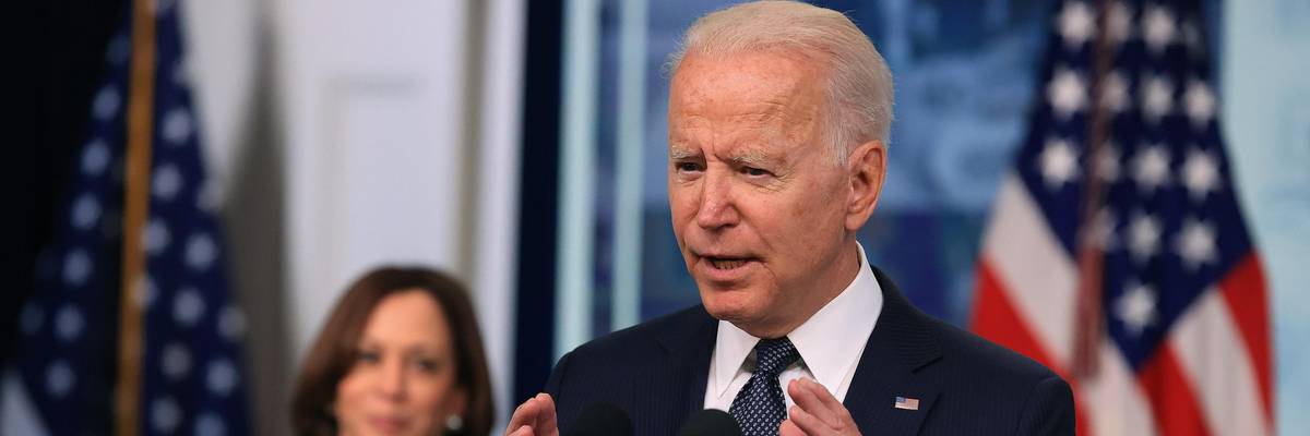 President Joe Biden speaks