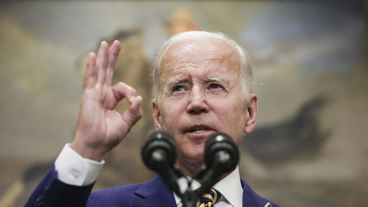 President Joe Biden talking about student debt relief