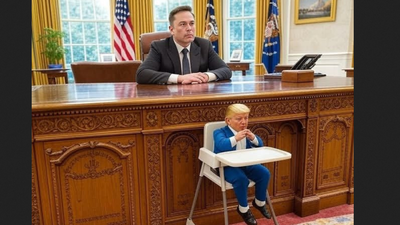 President Musk with his little Vice President