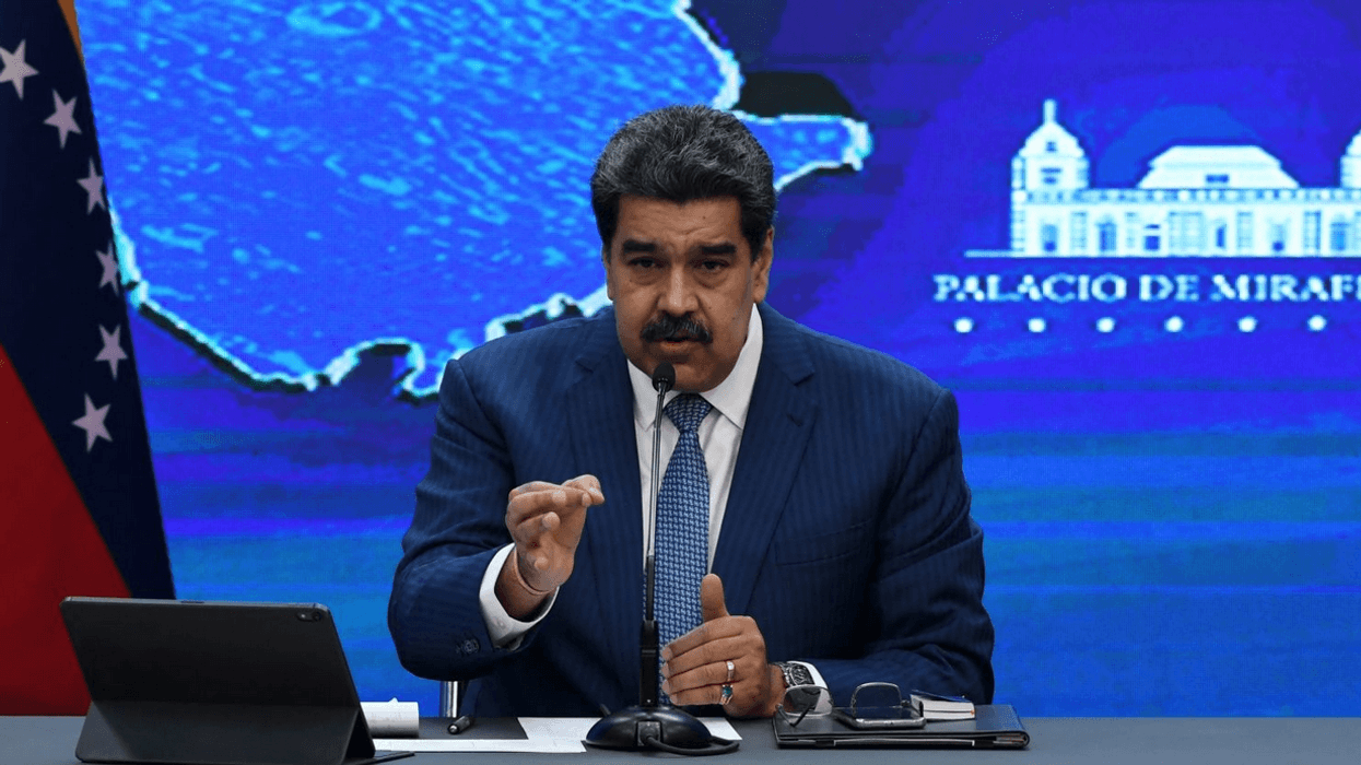 President Nicolas Maduro at a press conference