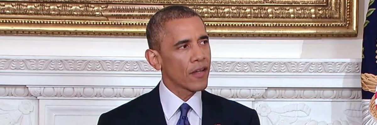 President Obama announces his decision to authorize US airstrikes in Iraq.