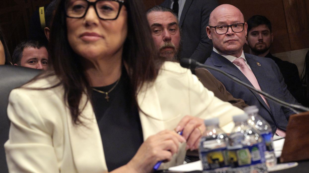 President of the International Brotherhood of Teamsters Sean O'Brien (right)