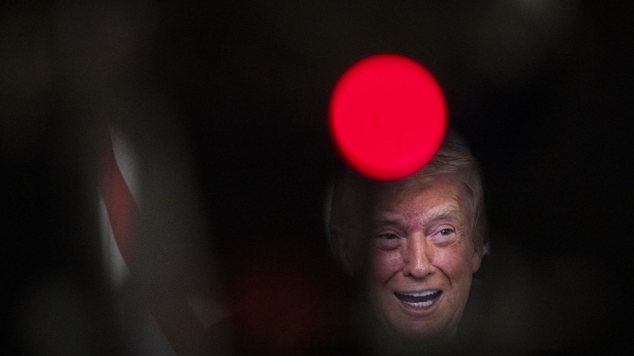 President Trump Addresses U.S. Troops On Thanksgiving From Mar-A-Lago