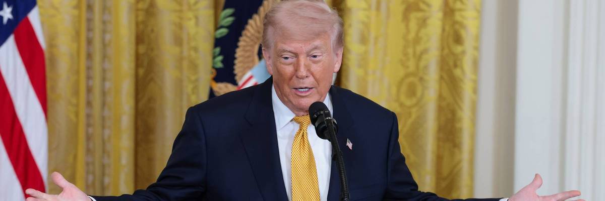 President Trump And First Lady Melania Trump Host Military Mother's Day Event At The White House