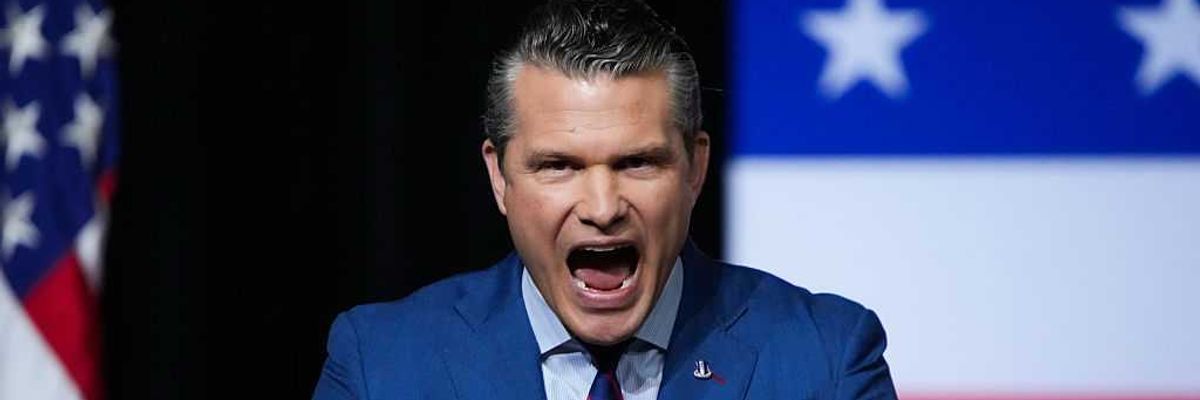 President Trump And Pete Hegseth Address U.S. Senior Military Leaders At Quantico