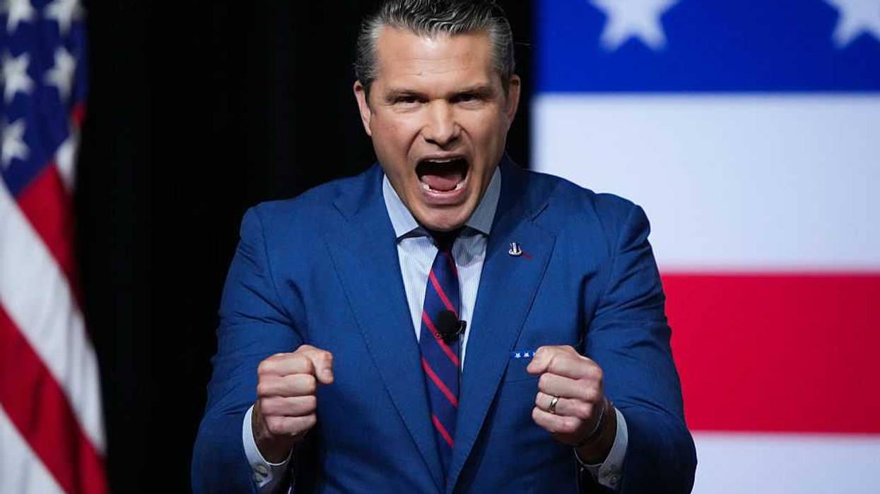 President Trump And Pete Hegseth Address U.S. Senior Military Leaders At Quantico