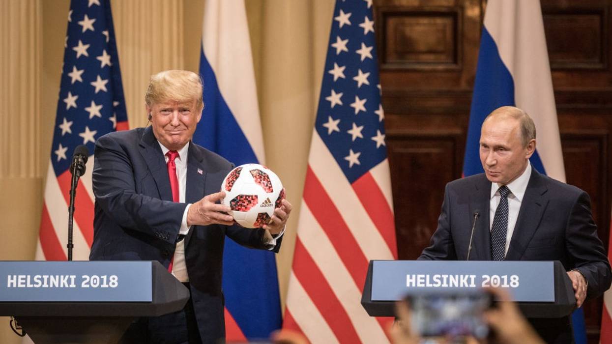 President Trump And President Putin Hold A Joint Press Conference After Summit