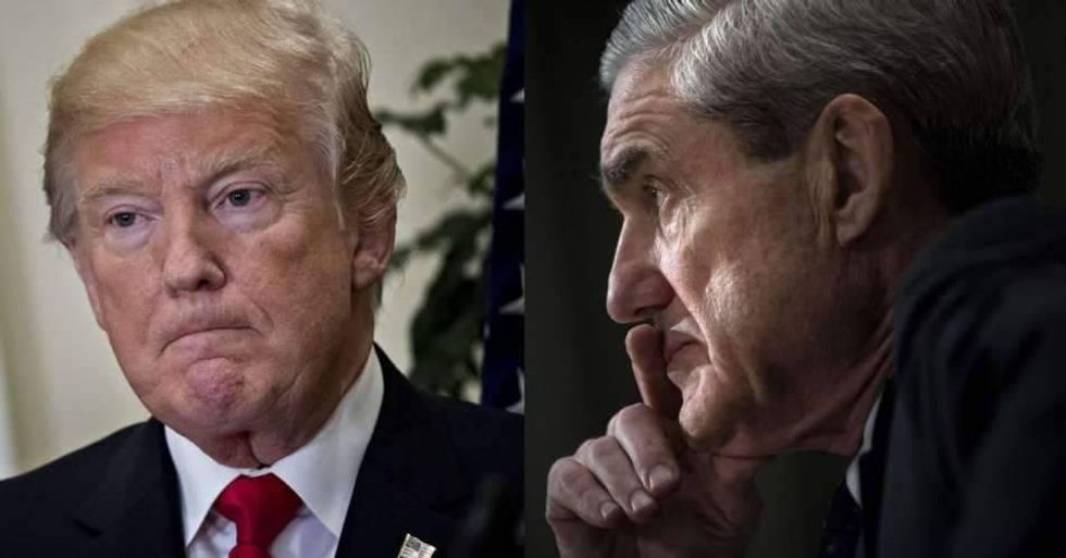 President Trump and special counsel Robert Mueller. (Photos by Andrew Harrer/Bloomberg via Getty Images; Brendan Smialowski/AFP/Getty Images)