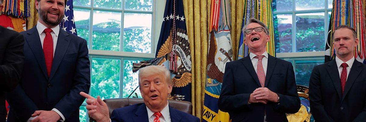 President Trump Announces A Trade Agreement With The United Kingdom