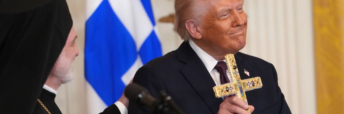 President Trump Attends Greek Independence Day Celebration At White House
