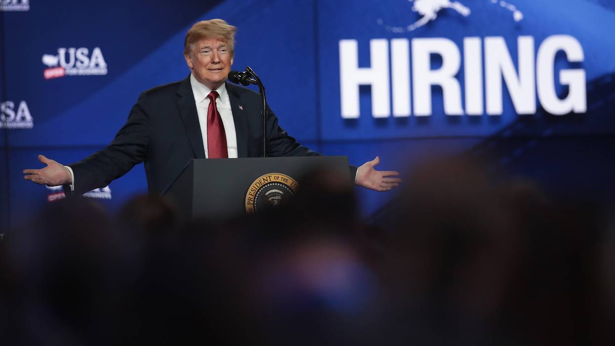 President Trump Attends Groundbreaking Of Foxconn Factory In Wisconsin