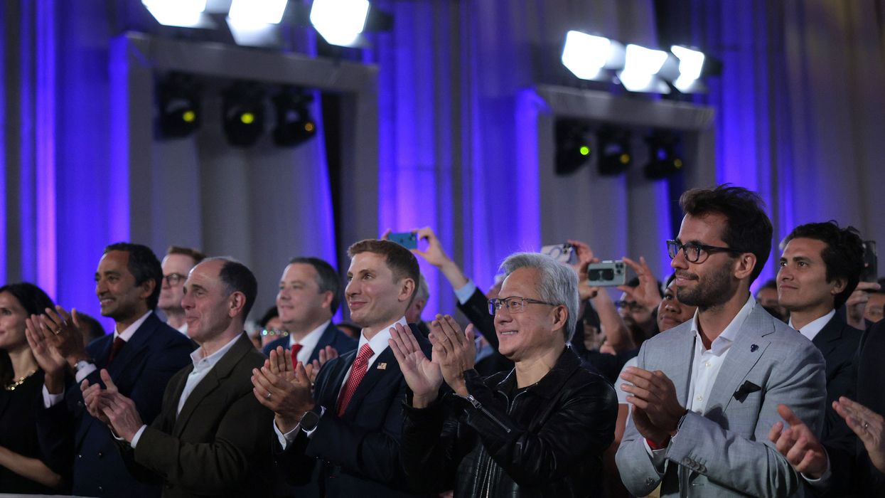 President Trump Delivers Remarks At AI Summit In Washington DC