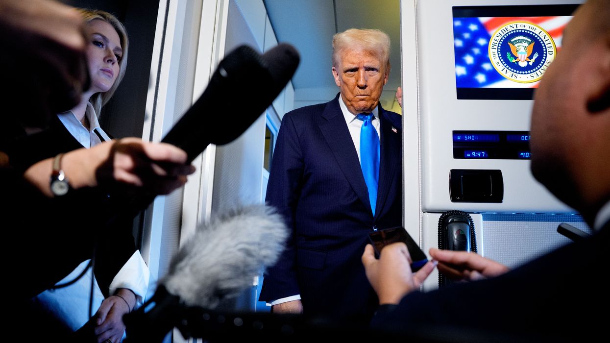 President Trump Departs Japan For Korea During Asia Trip